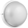 Ellies Illume Series - AC Round Bulkhead - Aluminium + Glass - E27 Base -WT