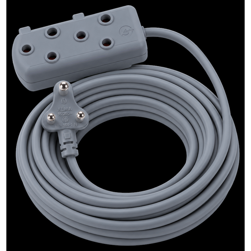 Ellies Side by Side Light Duty Extension Lead - 10M - GR