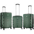 Travelwize Terra ABS 4-Wheels Spinner 3Pc Luggage Set Bottle