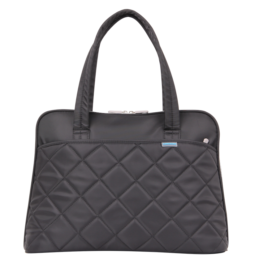 Kingsons 15.6"" Shoulder Laptop Bag - Black - Ladies in Fashion
