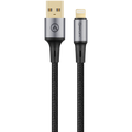 Amplify Linked Series USB-A to Lightning Braided Cable - Black 1m