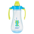 Pigeon Tall Straw Bottle - Blue