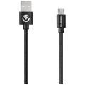 Volkano Braids Series Nylon-Braided Micro USB Cable 1.2m - Black