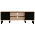 Everfurn Laurel TV Stand 1600w, Two Cupboards - Black