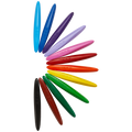 Frozen 12 Plastic Crayons Twin tip Triangular Multi