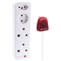 Switched High Surge 4-Way Multiplug 0.5m 1140J