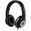 Rocka Cortex series Aux Headphones - Black