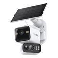 Solar-Powered Dual-Lens Pan/Tilt Security Camera Kit