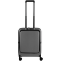 Expandable PP 55cm Carry On Luggage - Dark Grey
