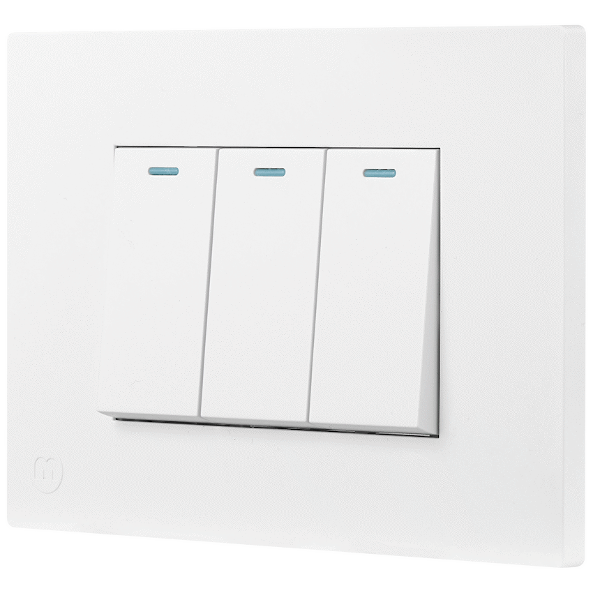 Ellies 3 Lever 2 Way Switch 2x4 (60mmx100mm) -WT