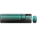 Volkano Prism Series Bluetooth Wireless Keyboard and Mouse - Teal
