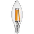 Ellies 4W C37 Candle Clear LED Filament Bulb - E14 - WW