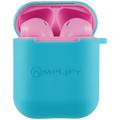 Amplify Buds Series True Wireless Earphones with Silicone Accessories - Pink/Blue