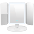 ZEN Selene Series Detachable Trifold Makeup Mirror - White