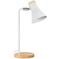 Switched Liron Series Metal Desk Lamp - White