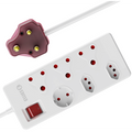 Ellies 6 way High Surge Multiplug 0.5M - WT