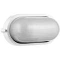 Ellies Illume Series - AC Oval Bulkhead - Aluminium + Glass - E27 Base - WT