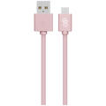 Pro Bass Power Series Boxed Round Micro USB Cable - Pastel Pink 1m