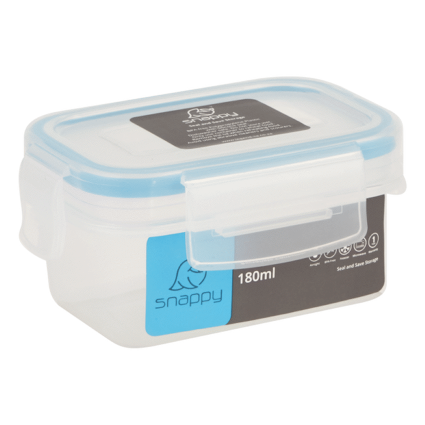 Snappy Container 180ml Rectangle ( Order in Qty of 4)