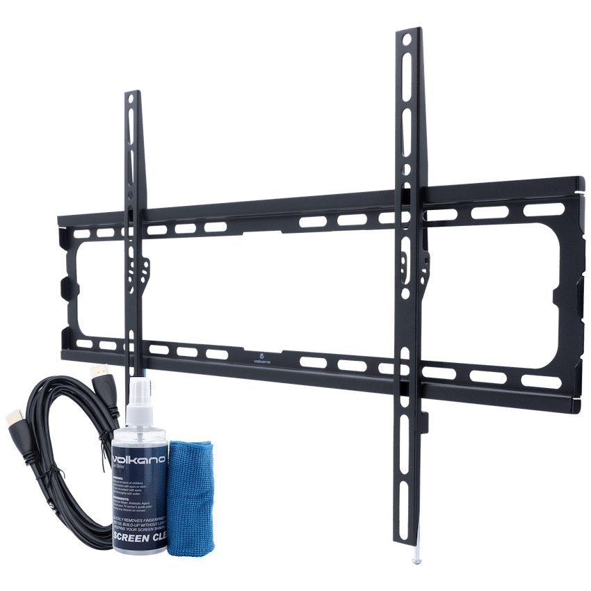 Volkano Steel Series Fixed TV Wall Mount Bundle for up to 86"" TVs