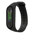 Rocka Heartbeat Series Fitness Band with Heart Rate Monitor - Black - PDQ of 10 Pcs