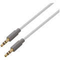 Premio Braided AUX Cable - Silver - 2m