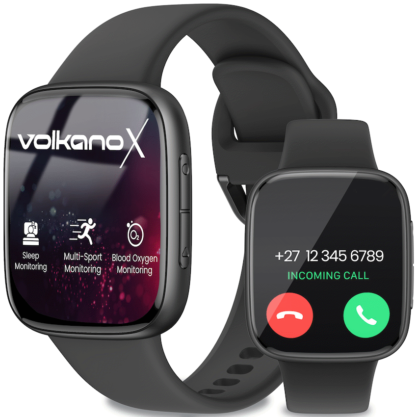 VolkanoX Solaris Series Fitness Smartwatch - Black