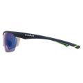 Navy/Green Half Rim Blue Flash