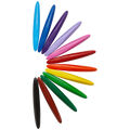 Spider-Man 12 Plastic Crayons Twin Tip Triangular - Multi