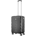 Travelwize Terra ABS 55cm 4-Wheel Spinner Luggage - Black