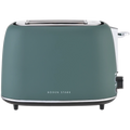Boden Stark Matte Stainless Steel Toaster - Green