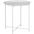 Everfurn Nala Side Table White, Painted MDF, Steel Frame, 2 Pack