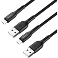 Rocka Quadro Series Micro USB 4 Cable Pack - Black