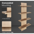 Everfurn Alex 4 Tier Wall Shelf