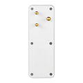 Ellies 4-Way Schuko Adaptor - White