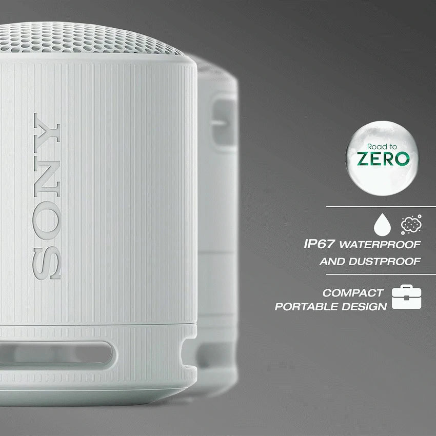 Sony XB100 Portable Bluetooth Speak - Light Grey