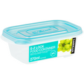 LocknLock EZ Lock rect 270ml blue ( Order in Qty of 6)