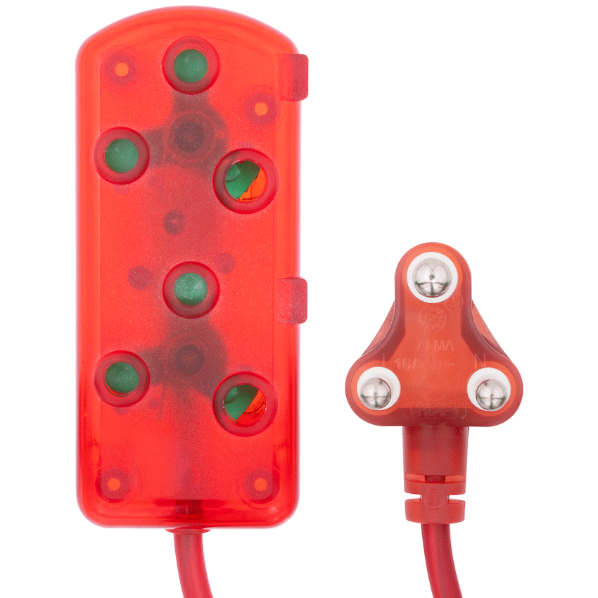 Ellies Side by Side Light Duty Extension Lead-5M - RD