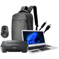Connex Laptop L1430-PRO-SL256 - 14"" Celeron N4020 8GB/256SSD W11HOME Printer+Bag+Mouse