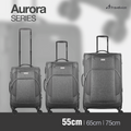 Travelwize Aurora 55cm 4-Wheel Spinner Trolley Case - Grey Melange