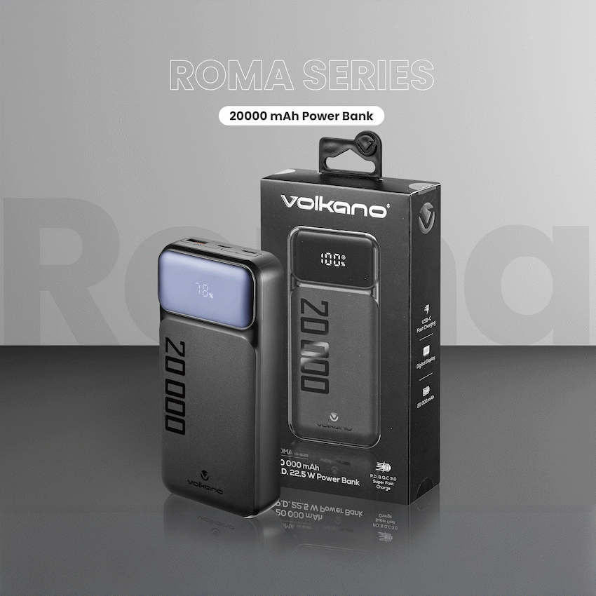 Volkano Roma Series 20000mah PD 22.5w Power Bank