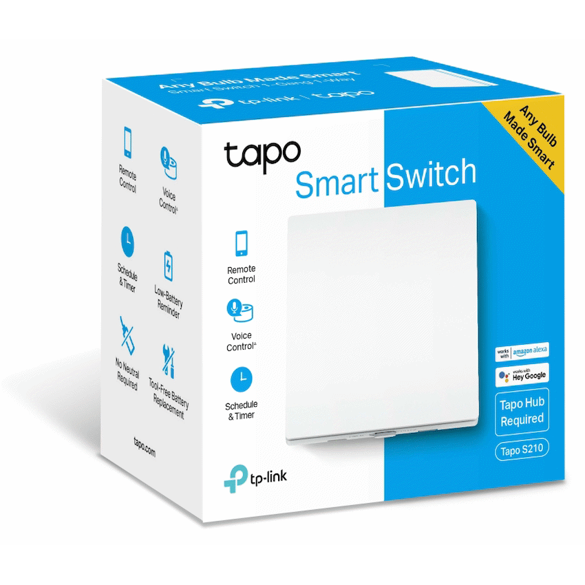 TP-Link Tapo S210 Smart Light Switch 1 Gang 1 Way