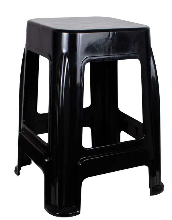 Plastic Stool 460mm (Black)