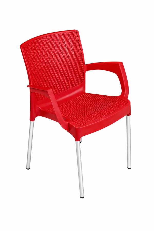 Monaco Rattan Chair (Red)
