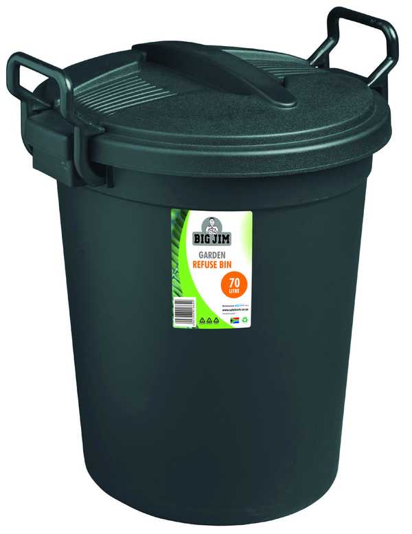 Garbage Bin 70L (Black)