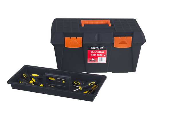 Toolbox Basic 48cm Stackable (Black)