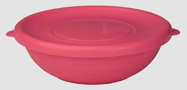 2PK Baby Feeding Bowl & Lid (Coral)