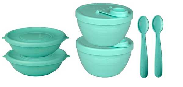10Pk Baby Feeding (2 Dispenser, 2 Feeding Bowl, 2 Spoons)