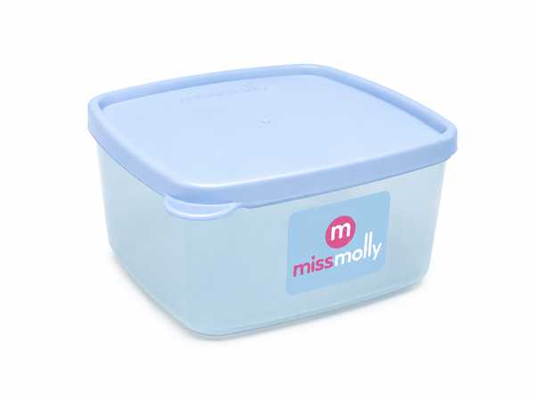 Gourmet 575ml Square Saver (Trans DBlue)