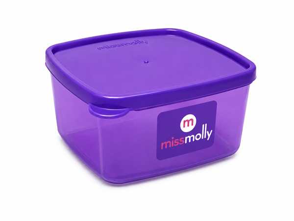 Gourmet 575ml Square Saver (Trans Purple)